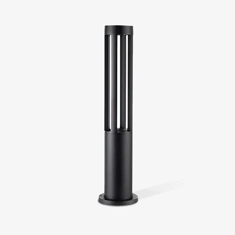 Уличный светильник Black Cylindrical Garden - ∅11см x 40см, черный, теплый свет