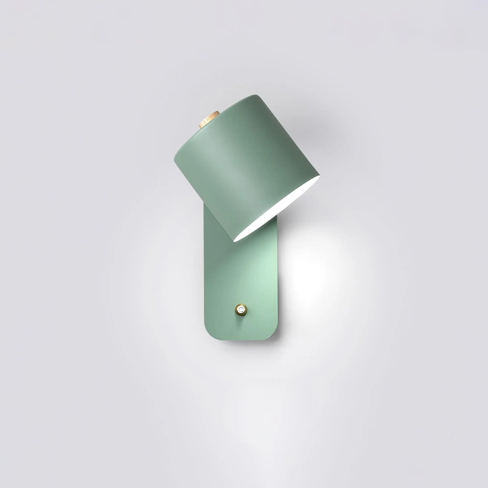 Настенный светильник Rotatable Cylinder Plug-in - ∅13см x 30см, белый