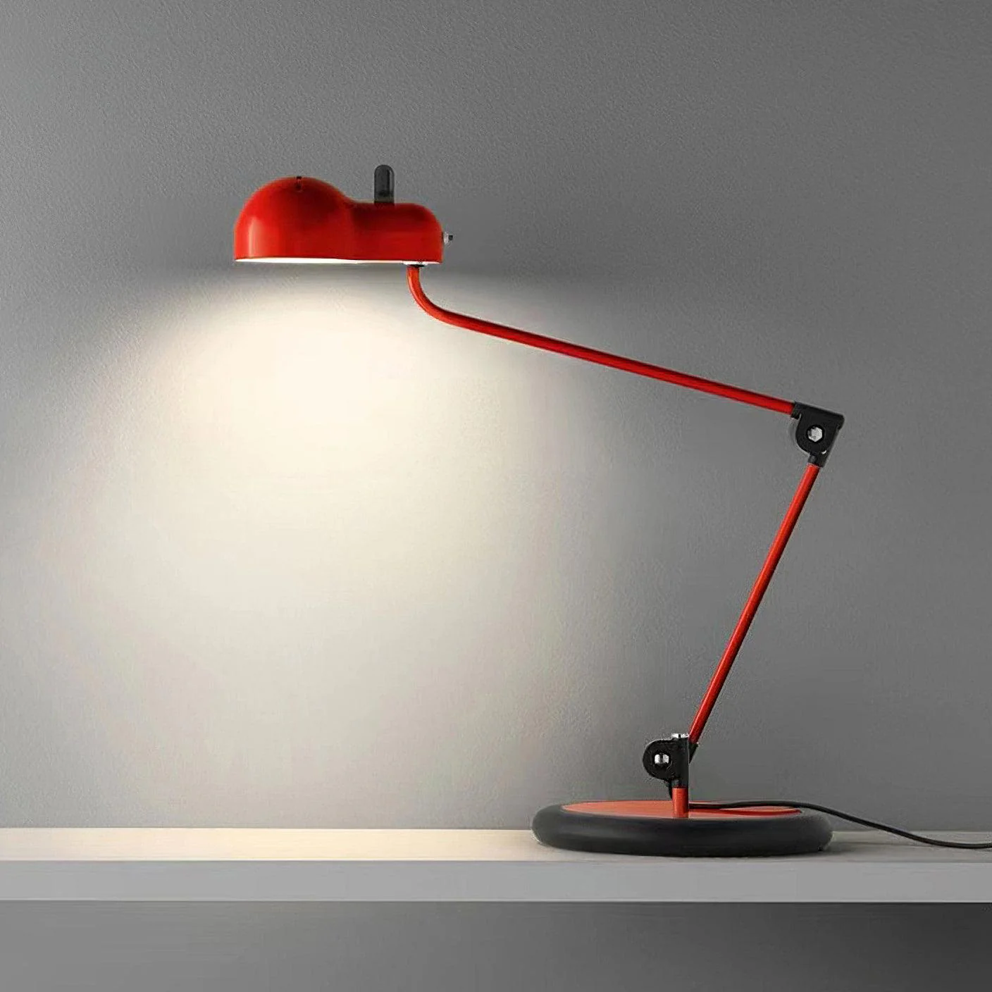 Topo Table Lamp - ∅ 11.4″ x H 19.7″ / Dia 29cm x H 50cm / Chrome / US plug