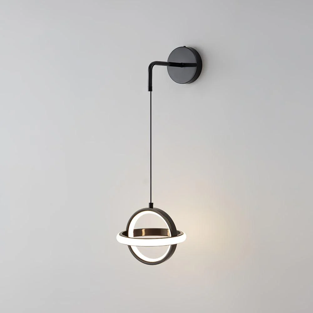 Oval Brass Wall Light - W 7.1″ x H 13.8″ Set of 2 / Brass / Three-color changing light