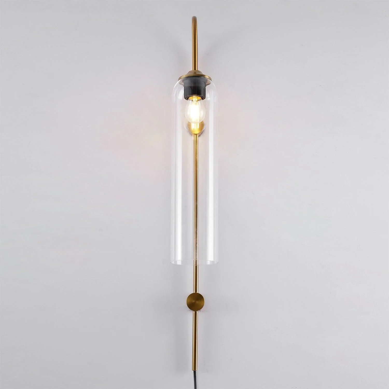 Настенный светильник Modern Glass Plug-In - черный, голубой