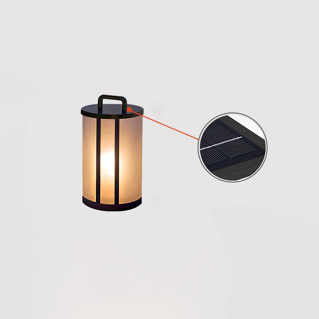 Уличный фонарь Round Pillar Acrylic Lantern - модель A ∅28см x 60см, теплый свет, проводной