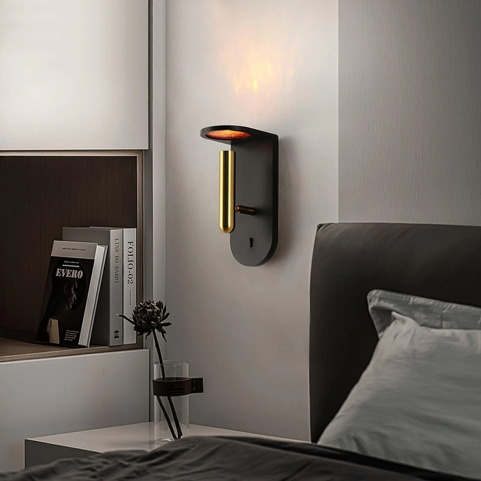 Nights LED Sconce - Set of 2 / Black / Cool Light