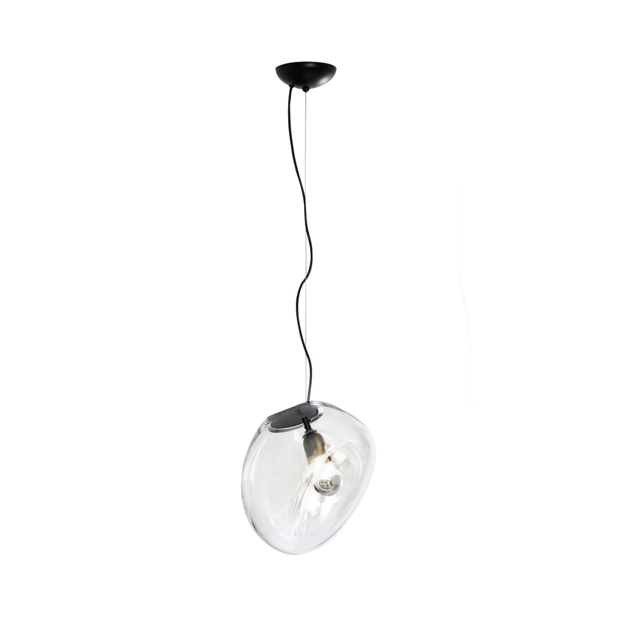 Подвесной светильник Suspended Water Drop - ∅30см x 150см, коньячный