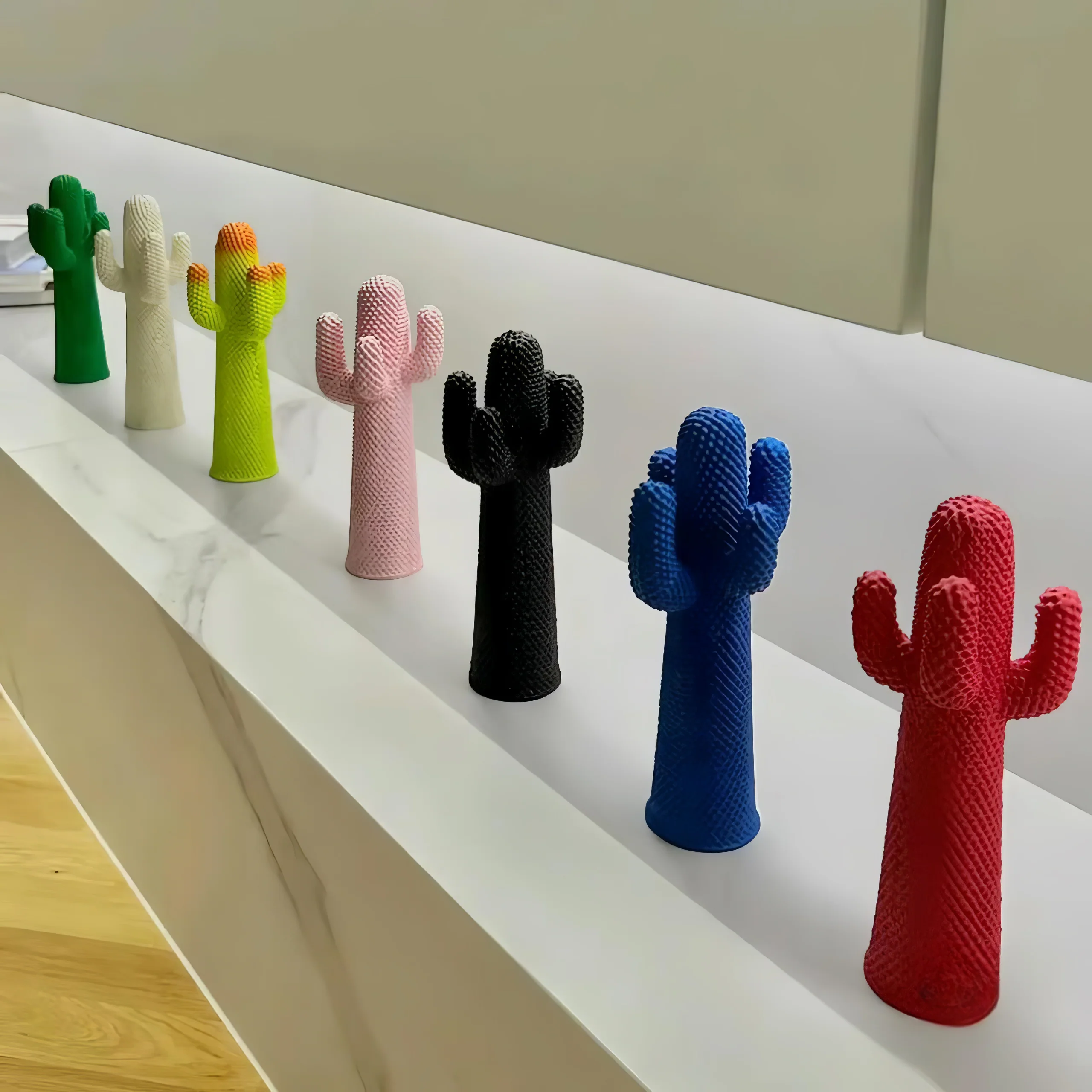 Вешалка для одежды Mello Sculptural Cactus - ∅65см x 60см x 150см, белый