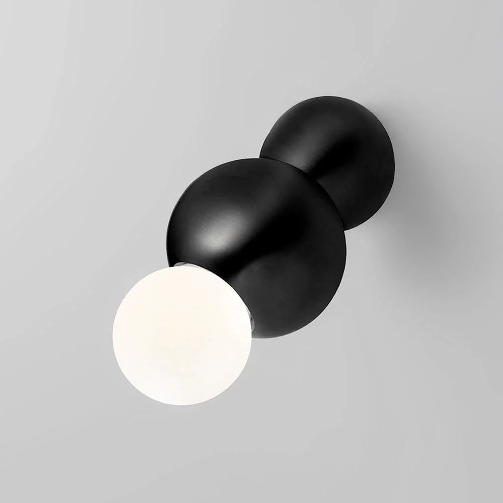 Настенный светильник Ball Mounted - 9см x 8см, черный