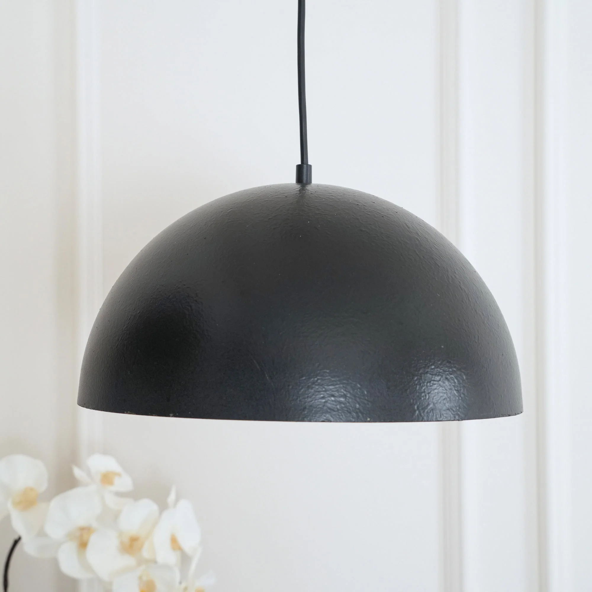 Подвесной светильник Marlow Dome - ∅35см x 22см, черный, золотой