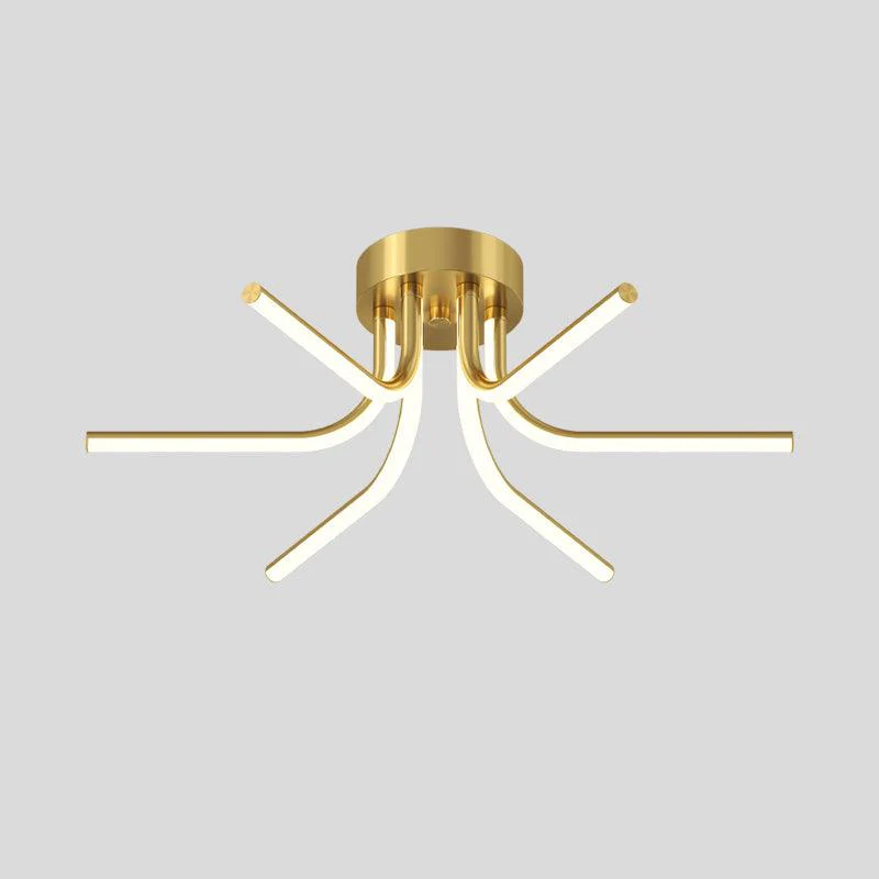 Потолочный светильник Brass Starbursts - ∅100см х 15см, черный, белый, 3000-6500К
