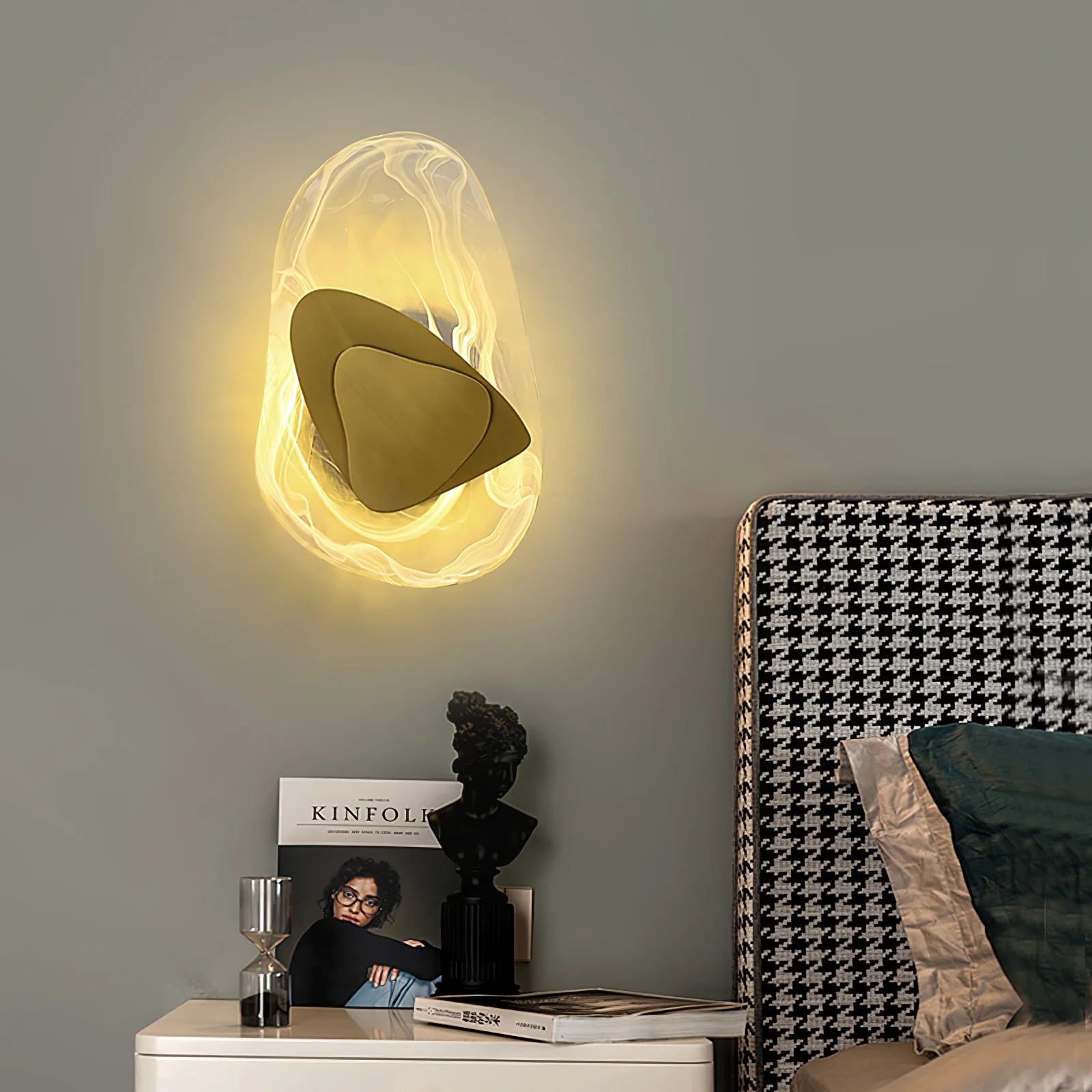DC1725 Wall Lamp - ∅ 7.9″ x H 12.2″ / Dia 20cm x H 31cm Set of 2 / Copper / Cool Light