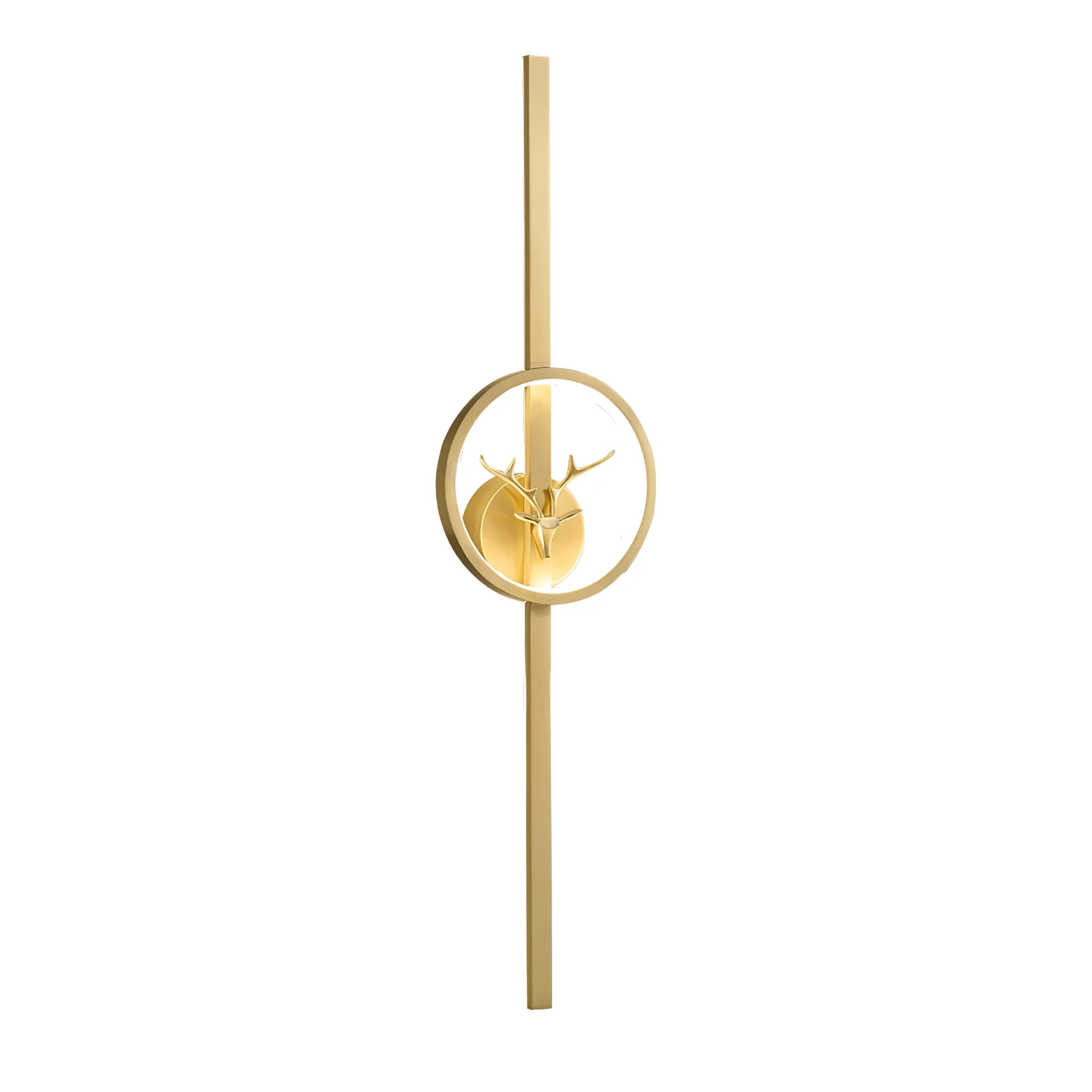Настенный светильник Deer Brass - модель A, ∅20см x 100см, латунь, 3000-6500К