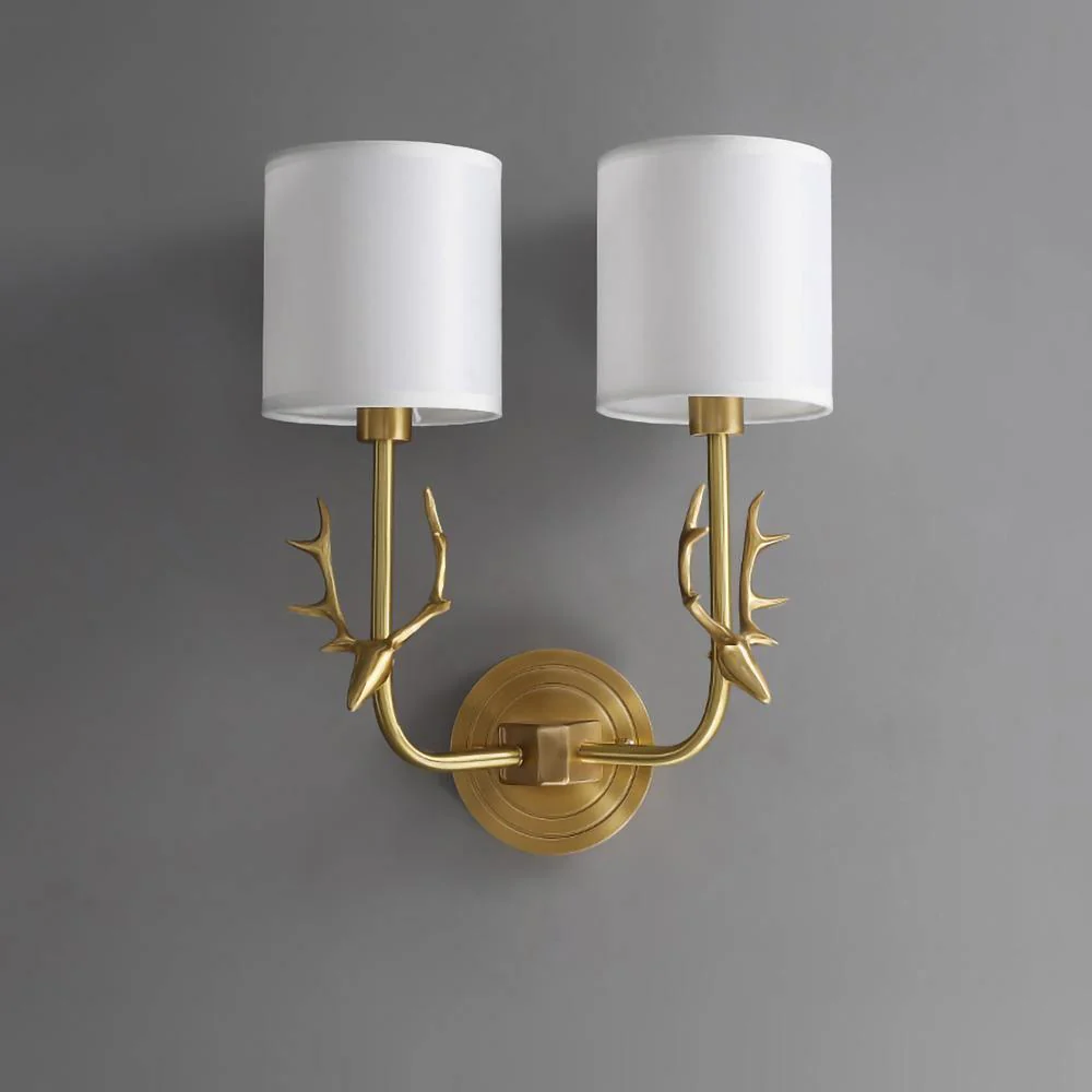 Настенный светильник Brass Deer Head - ∅28см x 39см, латунь