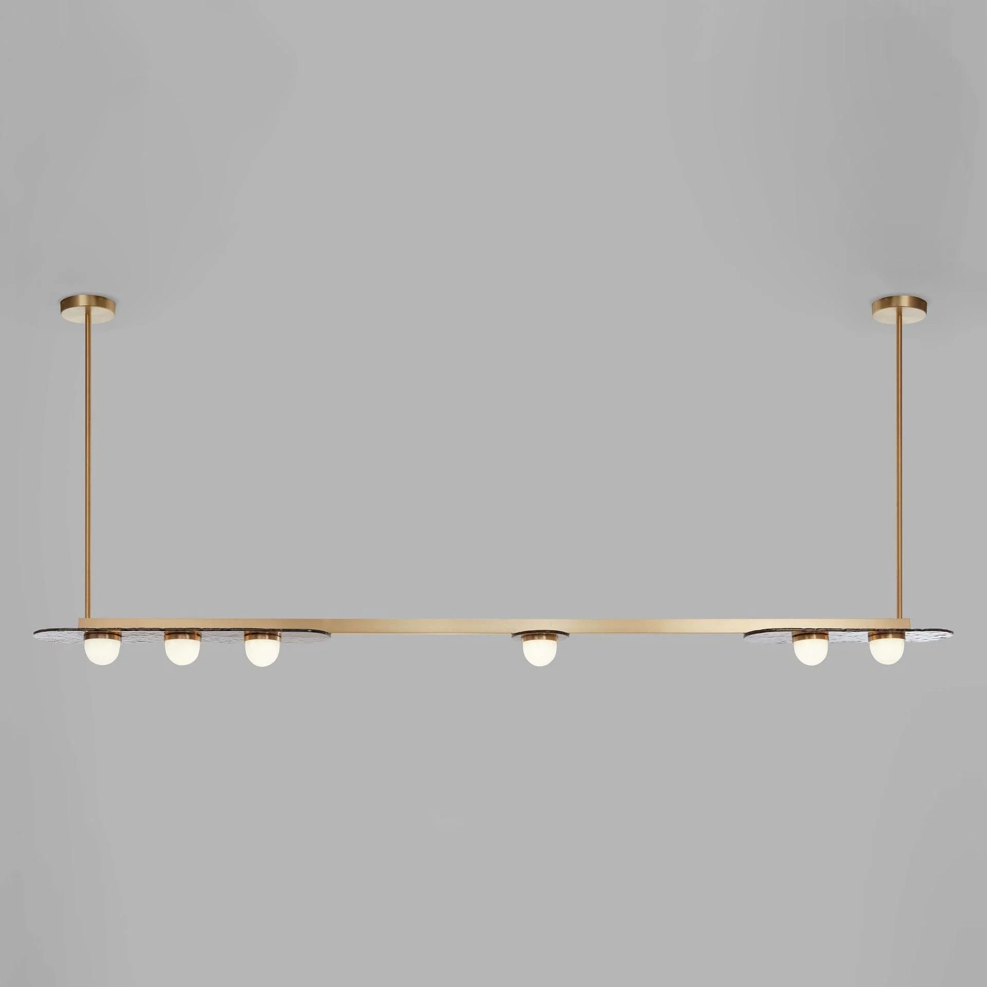 Люстра Modulo Horizontal - 138см x 88см x 80см, золотой, холодный свет
