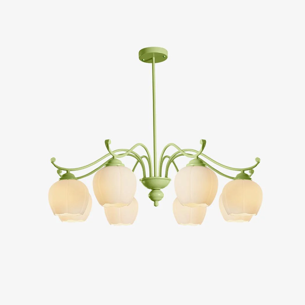 Люстра Lomance Lily - 4 плафона ∅57см x 66см, белый