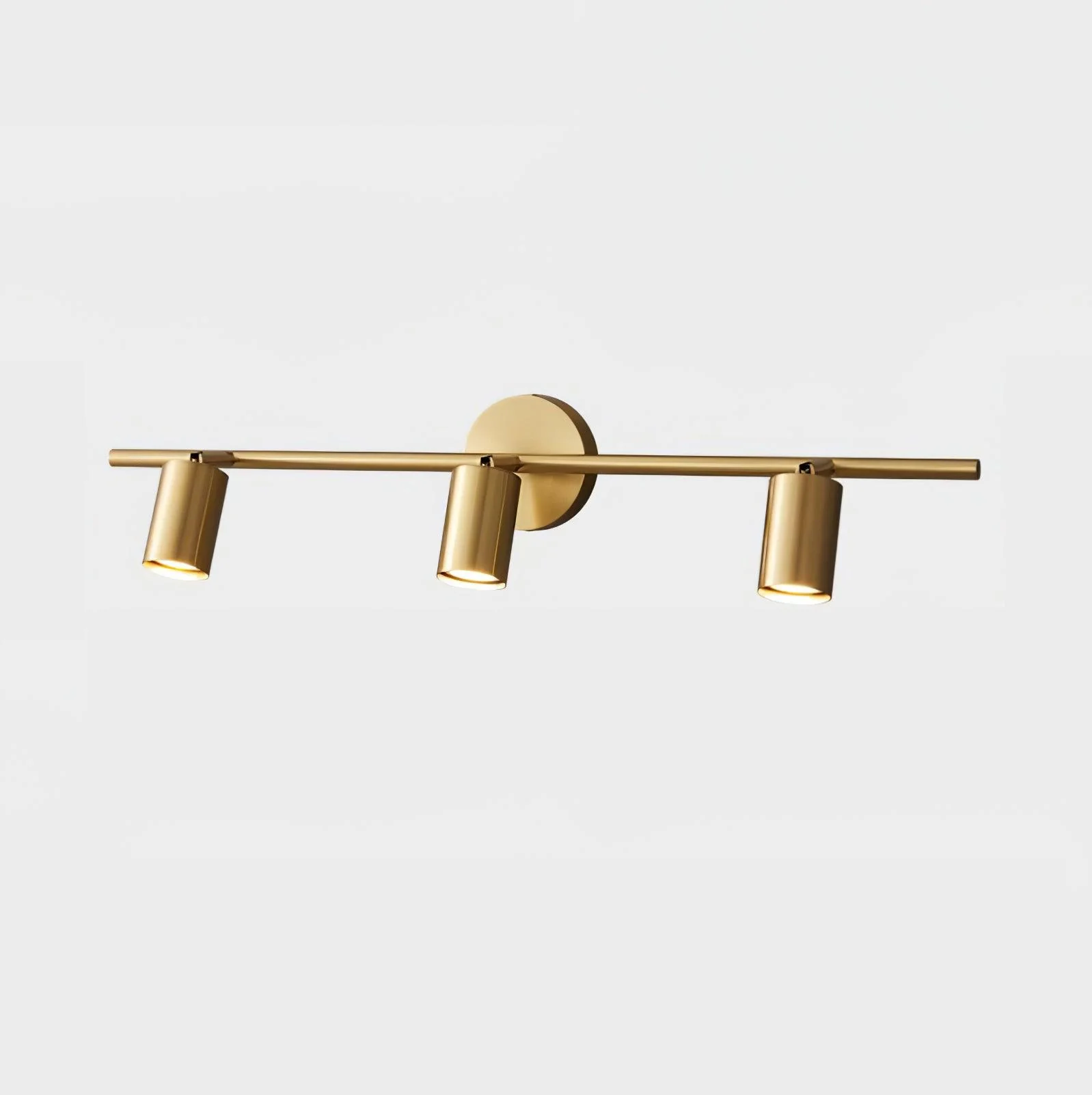 Rotatable Spotlight Wall Light - 2 heads Set of 2 / Black brushed gold