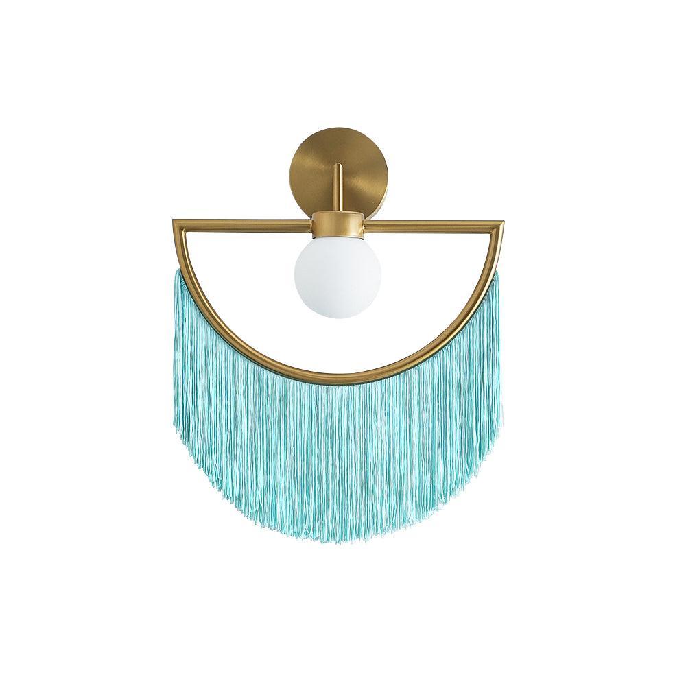 Настенный светильник Wink Tassel Cute - ∅38см x 45см, золотой, черный