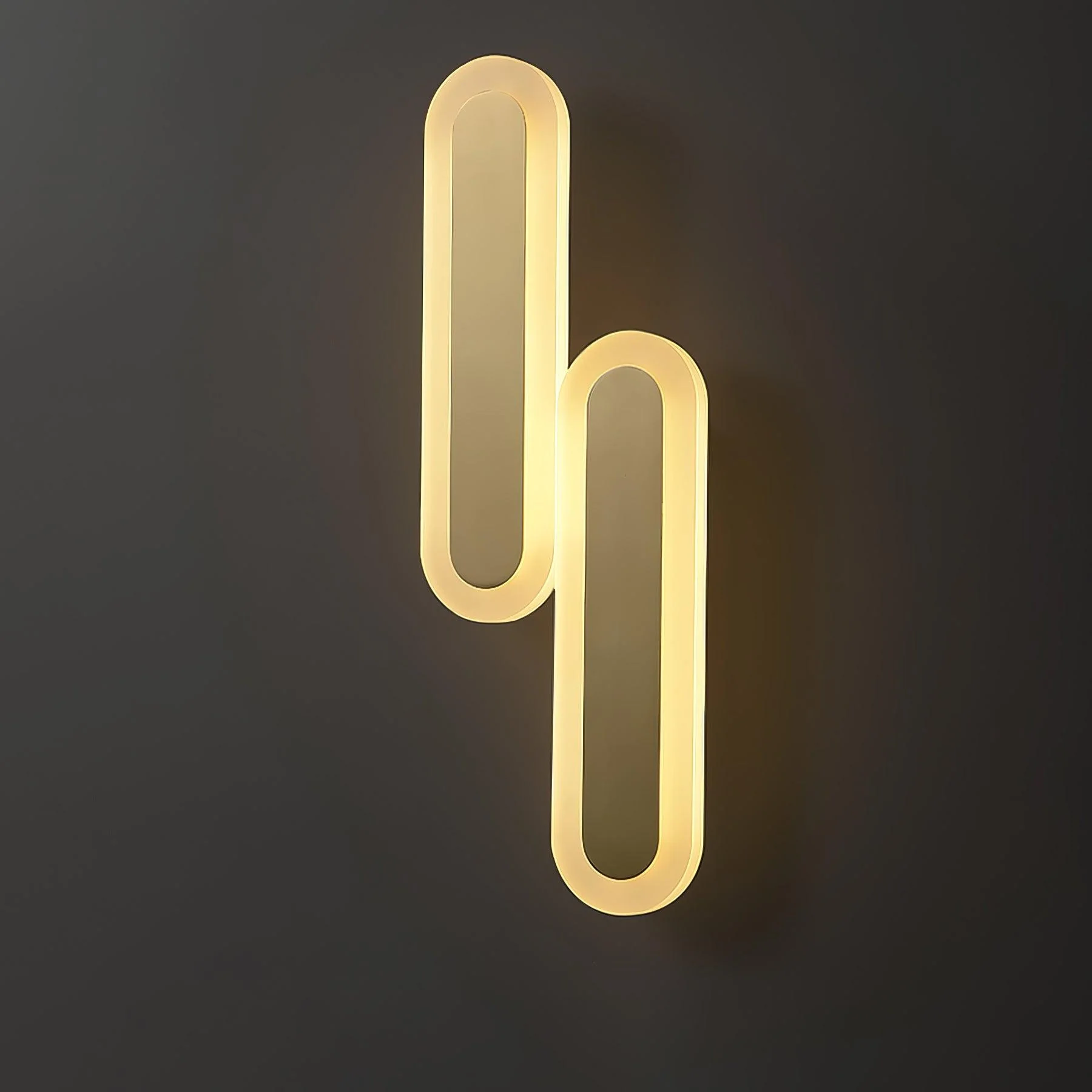 Daba Wall Lamp - W 6.3″ x H 17.7″ / W 16cm x H 45cm Set of 2 / Gold / Warm Light
