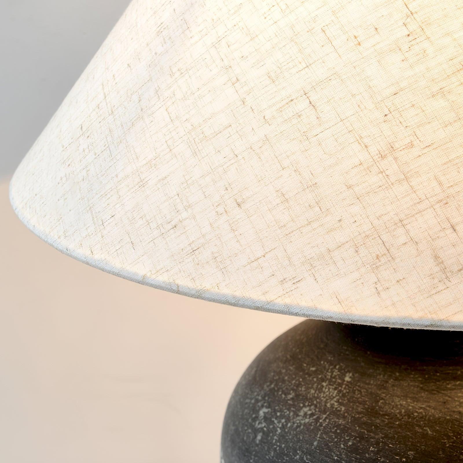 Настольный светильник Ansel Ceramic - ∅45см x 51см, черный, бежевый