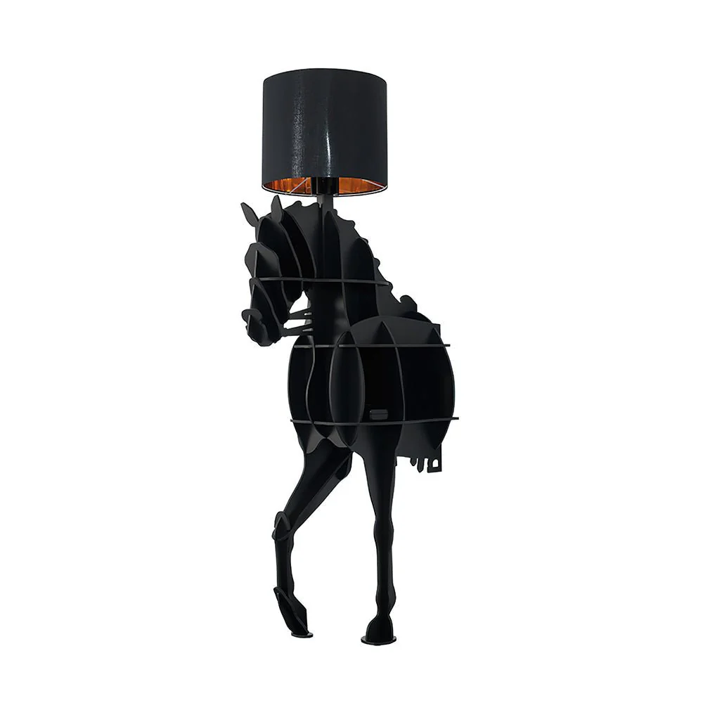 Торшер Tete Horse - 51см x 202см, черный