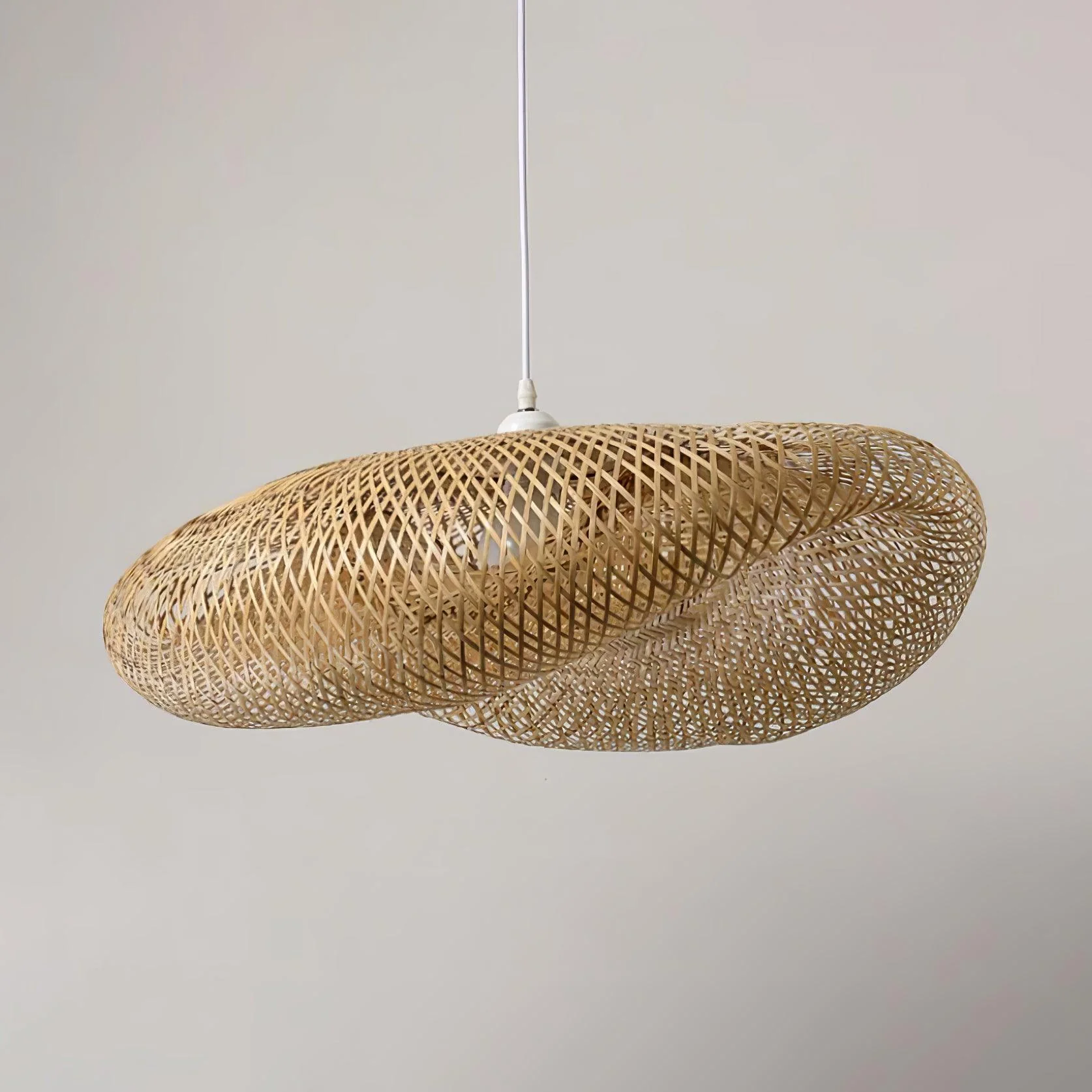 Подвесной светильник Bamboo Weaving - ∅60см x 150см, бамбук, натуральный цвет