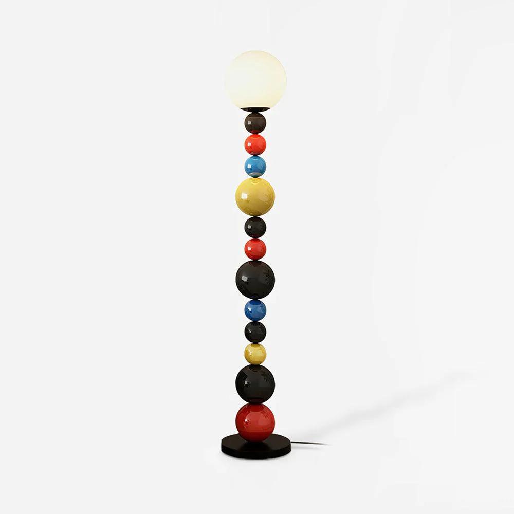Colorful Round Ball Floor Lamp - ∅ 9.8″ x H 63″ / Dia 25cm x H 160cm / Green / AU plug