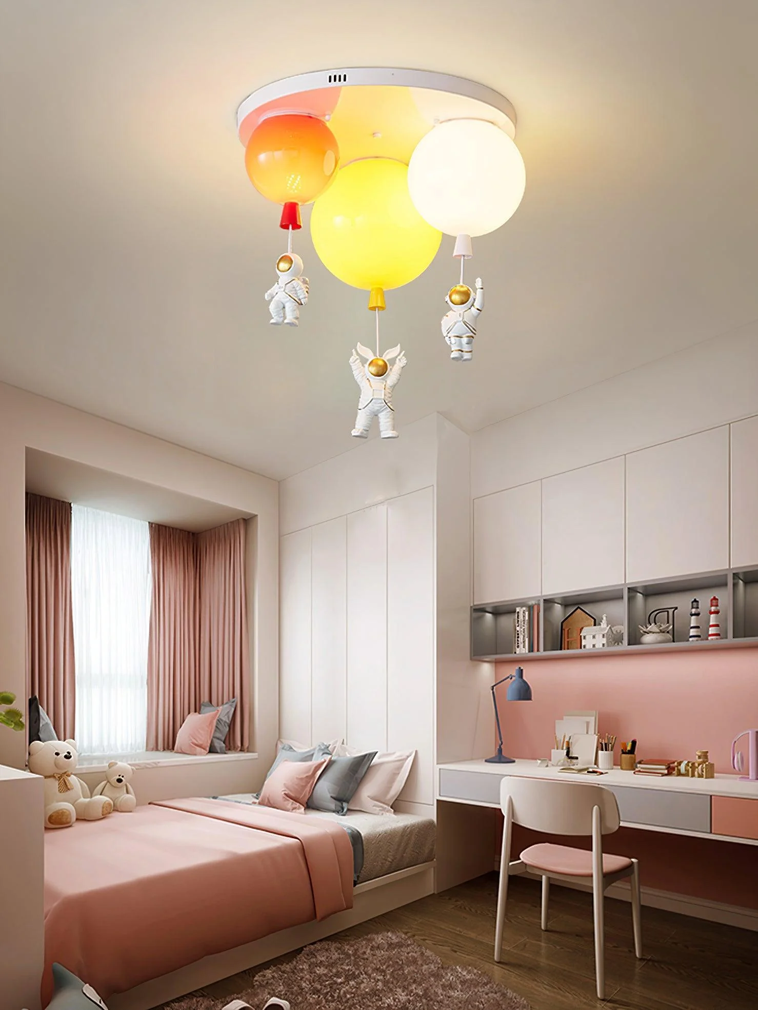 Потолочный светильник Astronaut Glossy Balloon - 5 источников света ∅70см, модель C