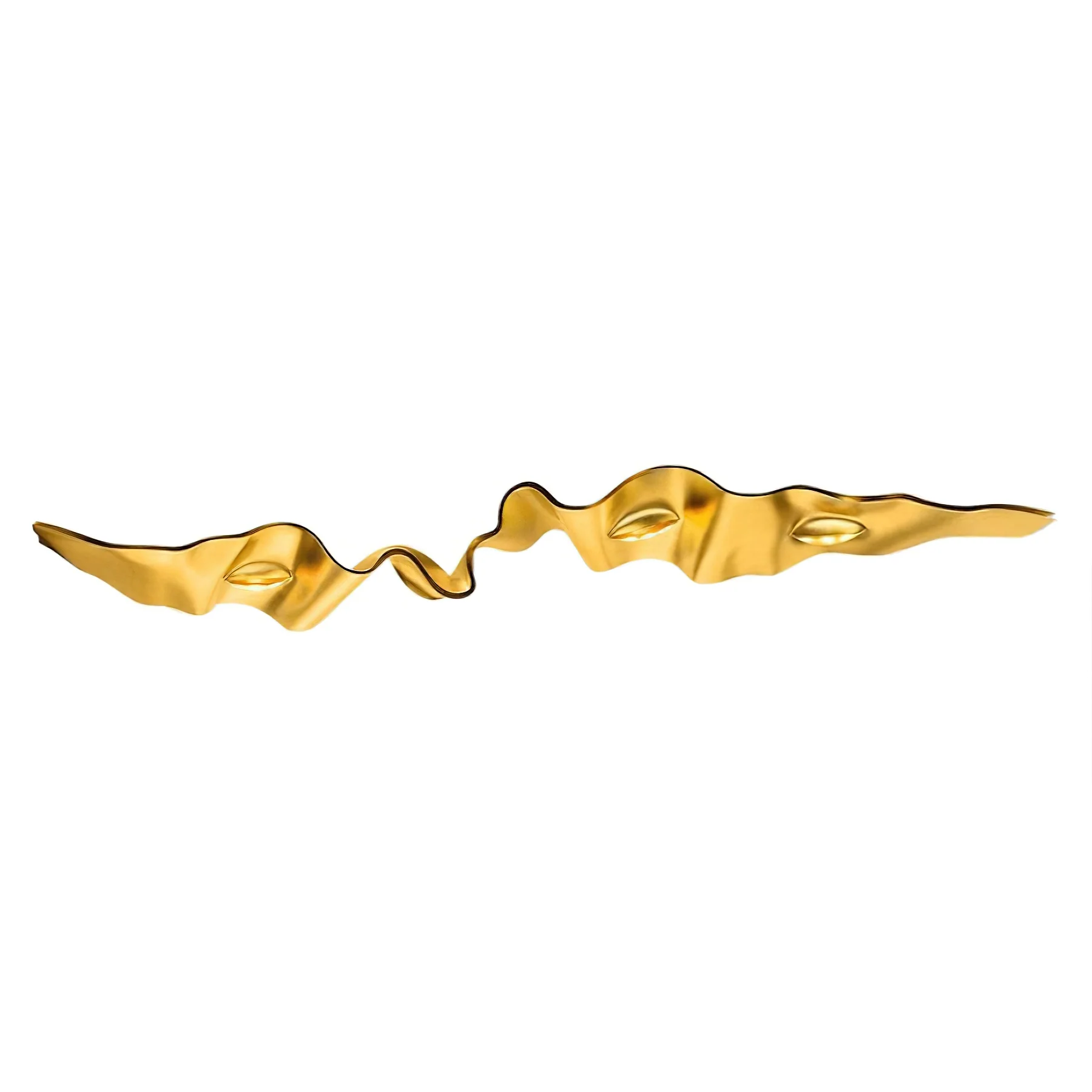 Люстра Gold Ribbon - ∅190см x 150см, золотой, теплый свет