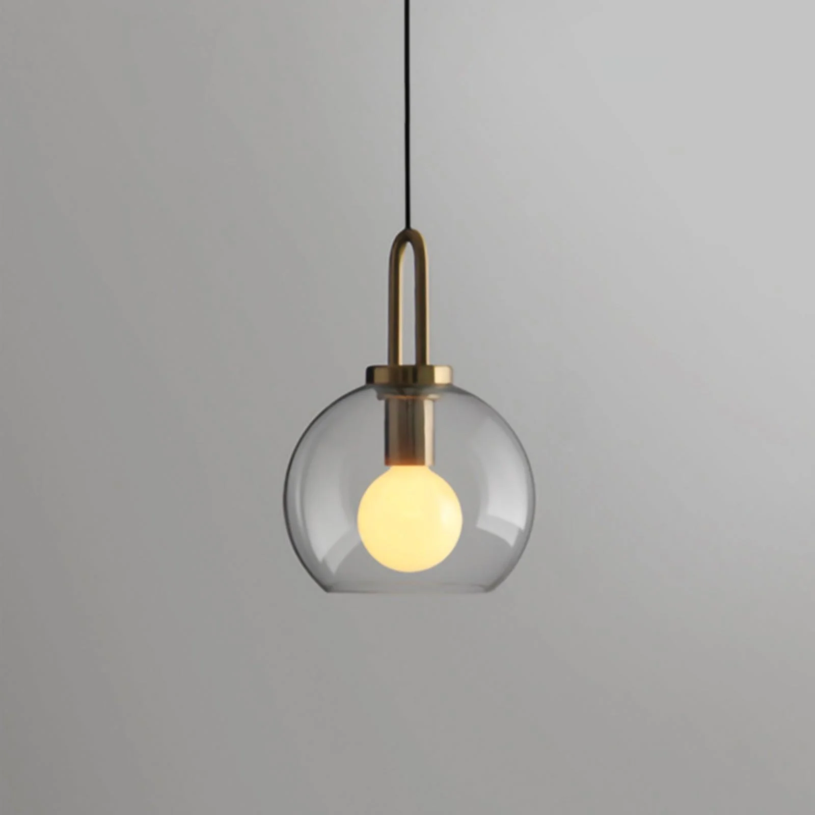Подвесной светильник Glass Pendant Swag - ∅25см х 34см, прозрачное стекло