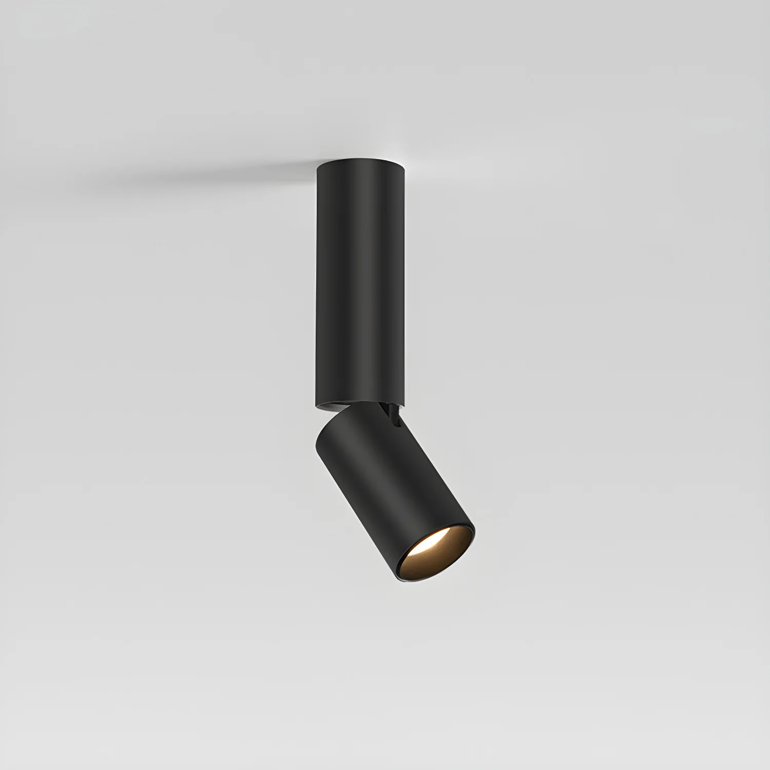 Потолочный светильник Julian Adjustable Surface - ∅5см x 40см, черный, теплый свет