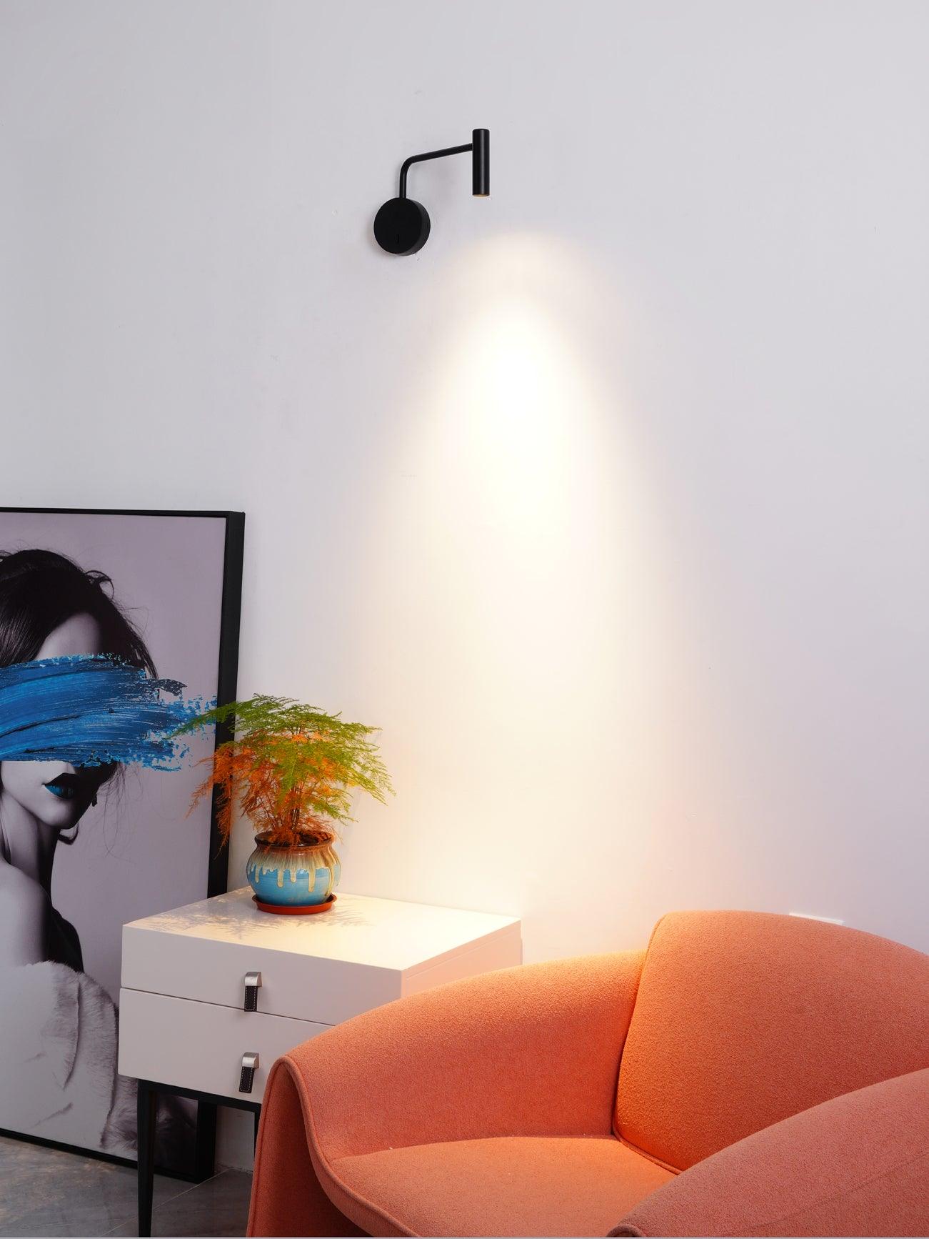 Настенный светильник Minimalist Disc LED - ∅24см x 16см, белый, холодный свет