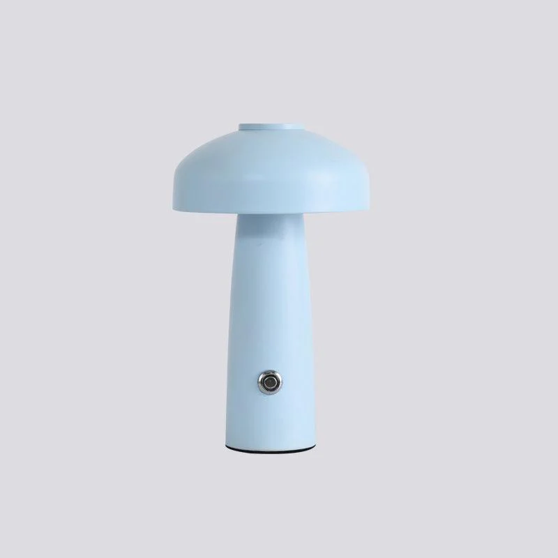 Настольный светильник Leon Mushroom - ∅15см x 25см, серый, сенсорный выключатель