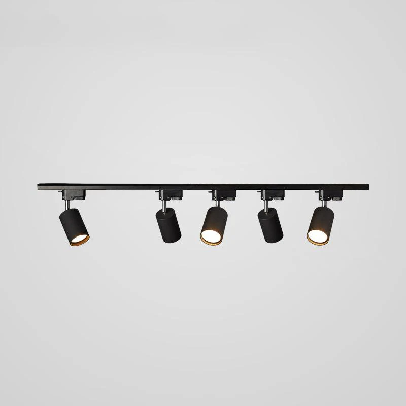 Трековый светильник Adjustable Spotlight - 3 источника света ∅100см x 11см, черный, золотой, теплый свет