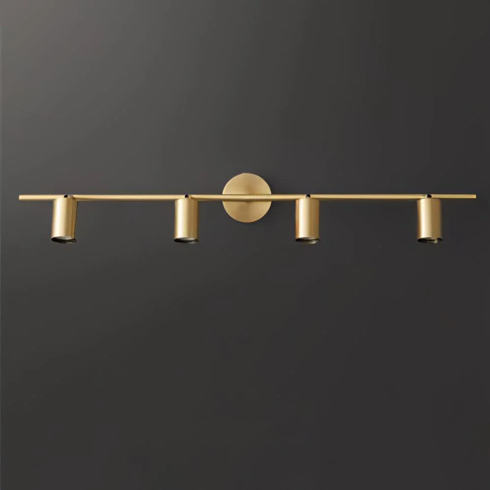 Rotatable Spotlight Wall Light - 2 heads Set of 2 / Black brushed gold