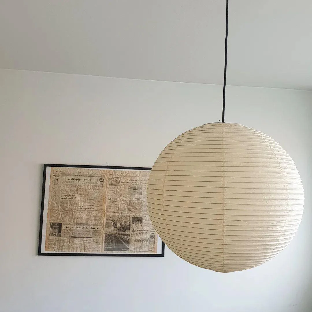 Подвесной светильник Washi Paper Round Series - ∅90см, белый
