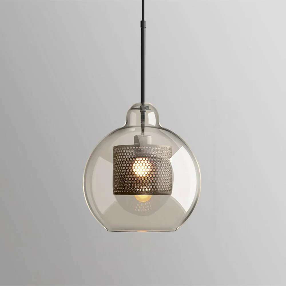 Подвесной светильник Chiswick Glass - груша, ∅25см x 28см, черный, стекло