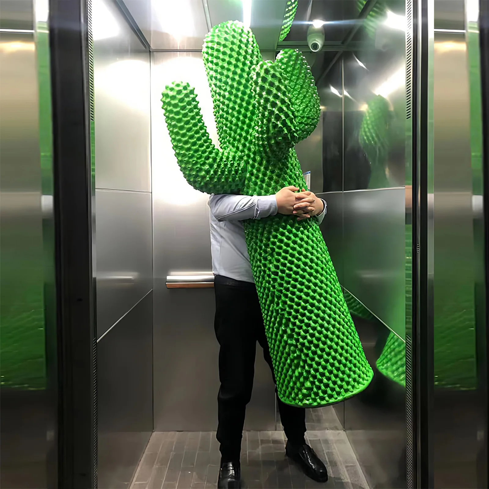 Вешалка для одежды Mello Sculptural Cactus - ∅65см x 60см x 150см, белый