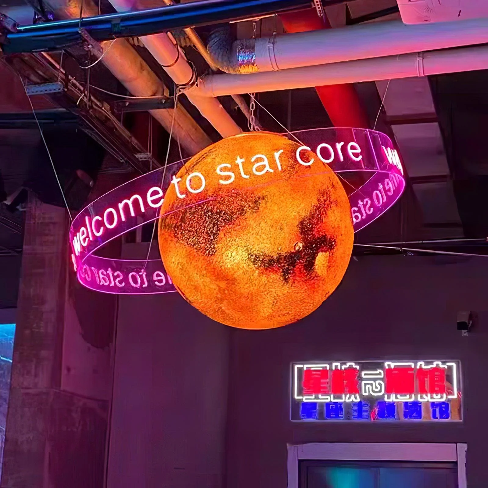 Подвесной светильник Planet Shape модель B - ∅100см x 100см, белый