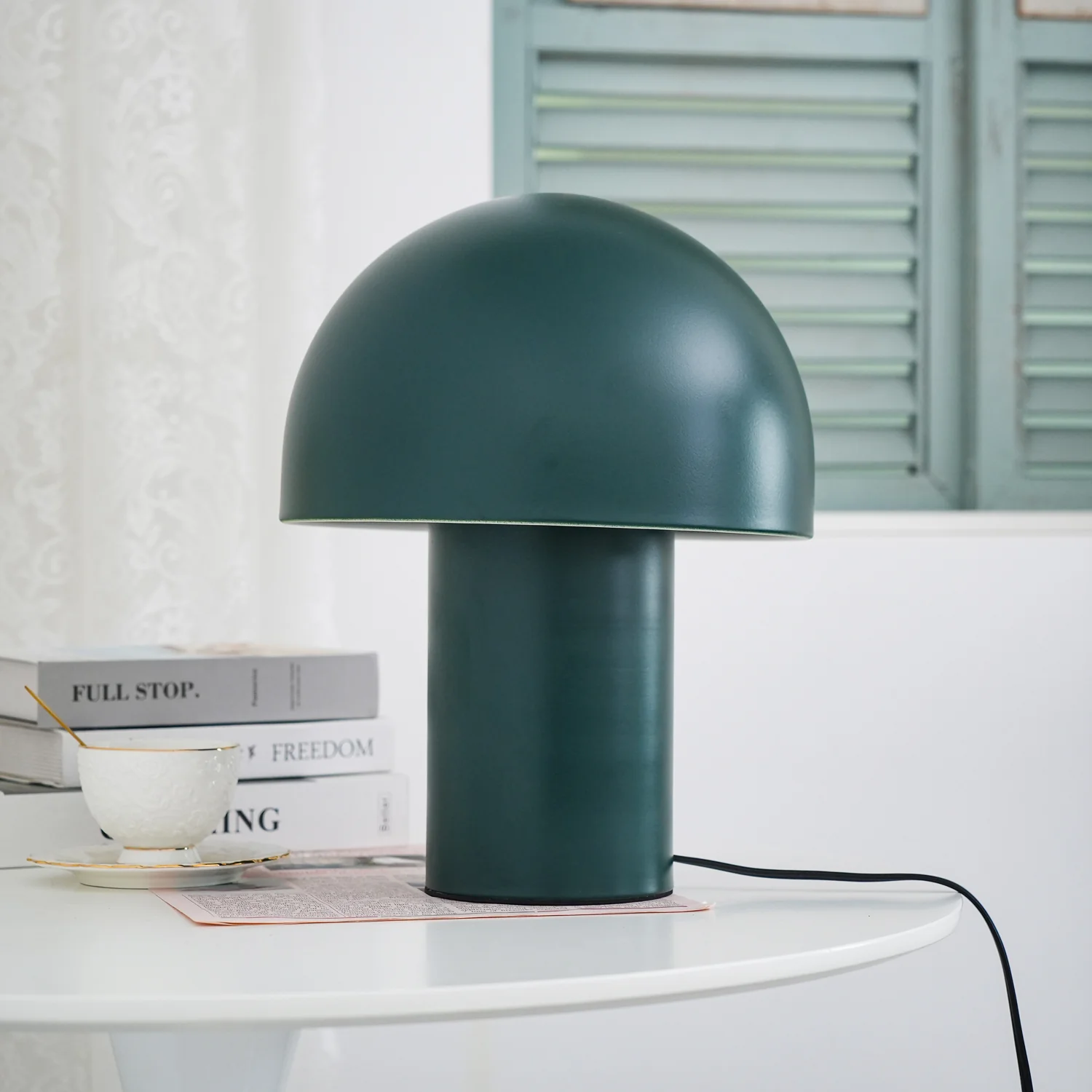 Mushroom Umbrella Table Lamp - ∅ 7.9″ x H 11.4″ / Dia 20cm x H 29cm / Orange / US plug