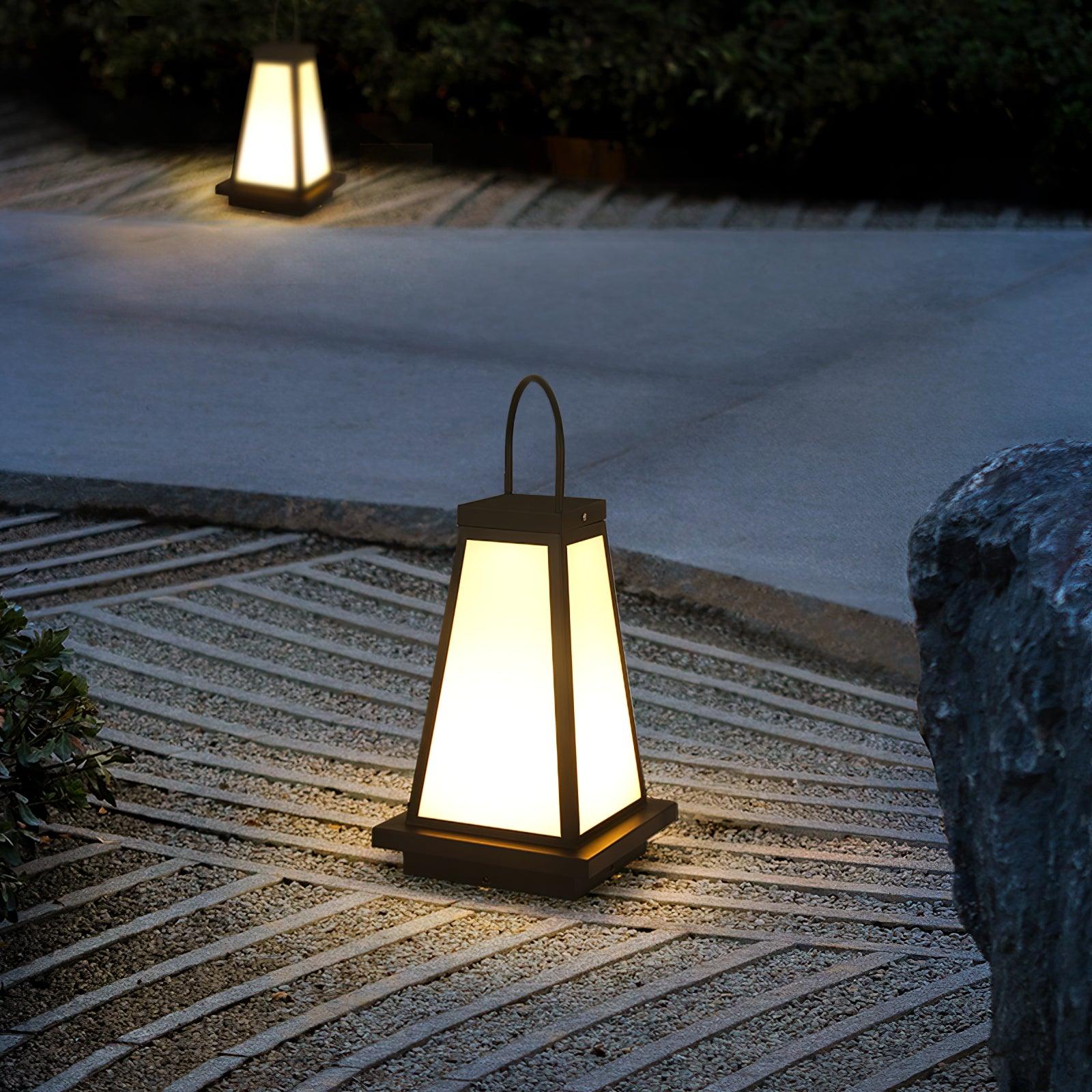 Уличный светильник Roam Lantern Solar - ∅25см x 50см, черный, белый, теплый свет