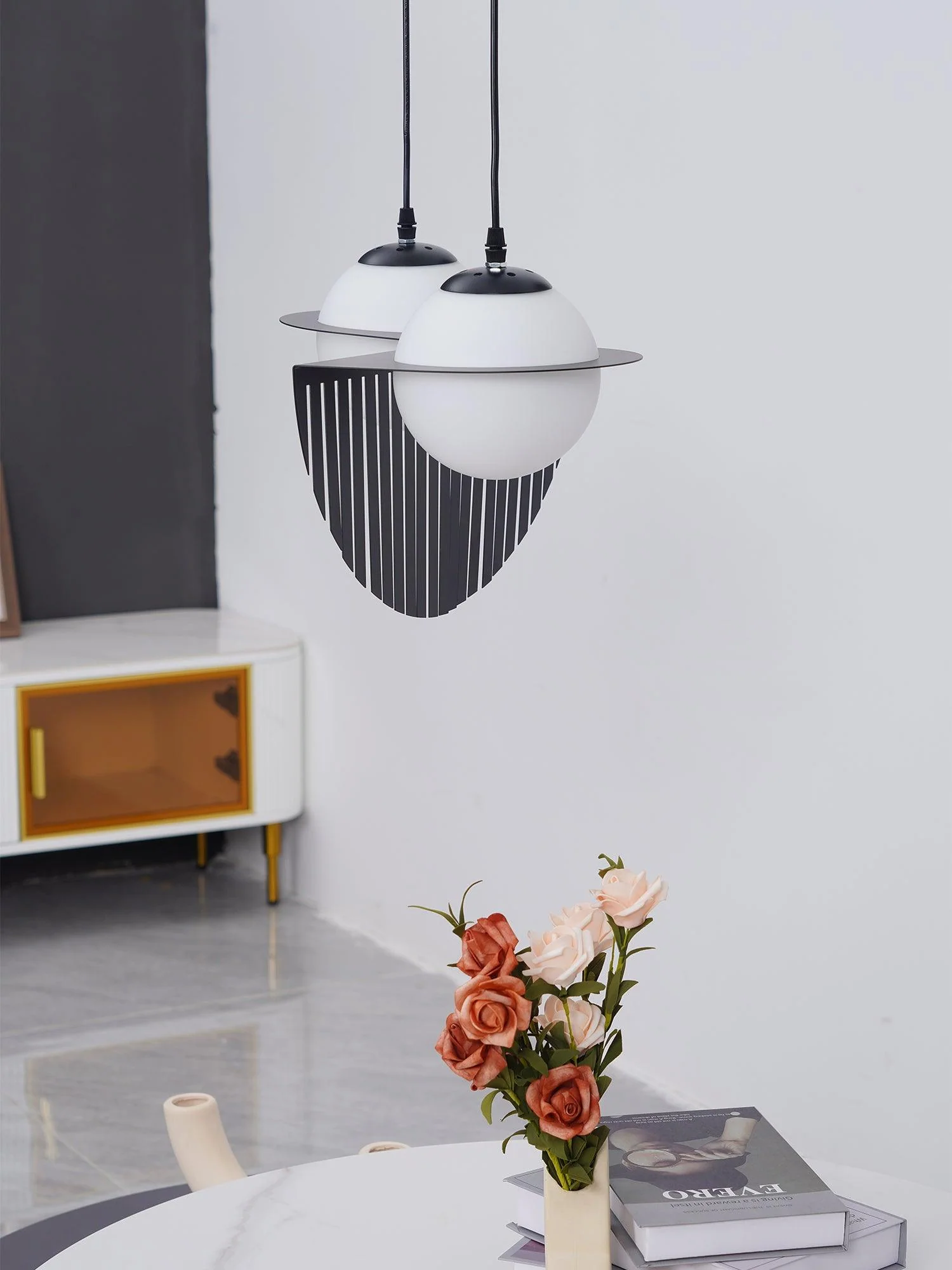 Orbion Black Pendant Lamp - Laurent-07 ∅85см x 20см, черный