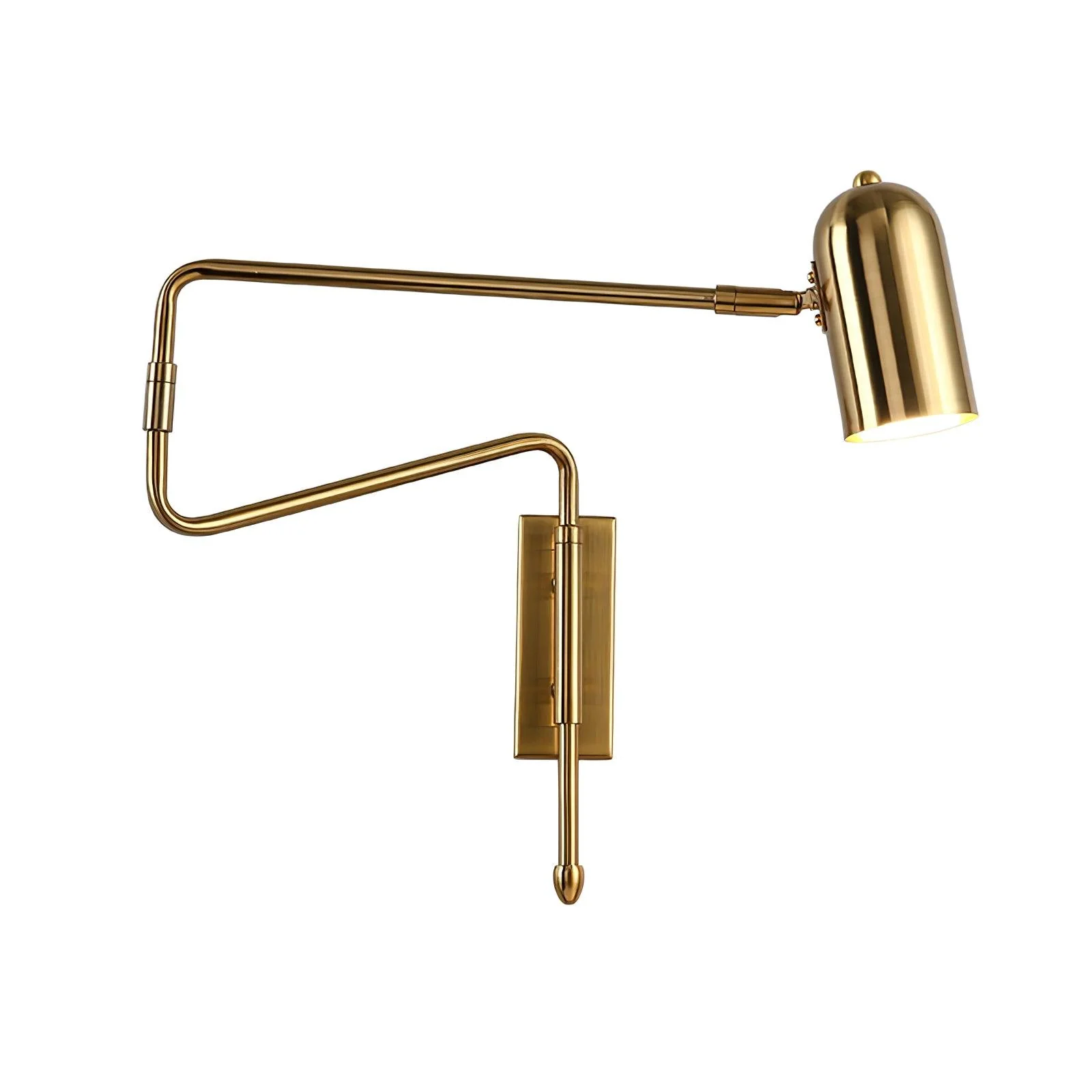 Настенный светильник Adjustable Arm Plug In - модель A, 42см x 41см, золотой