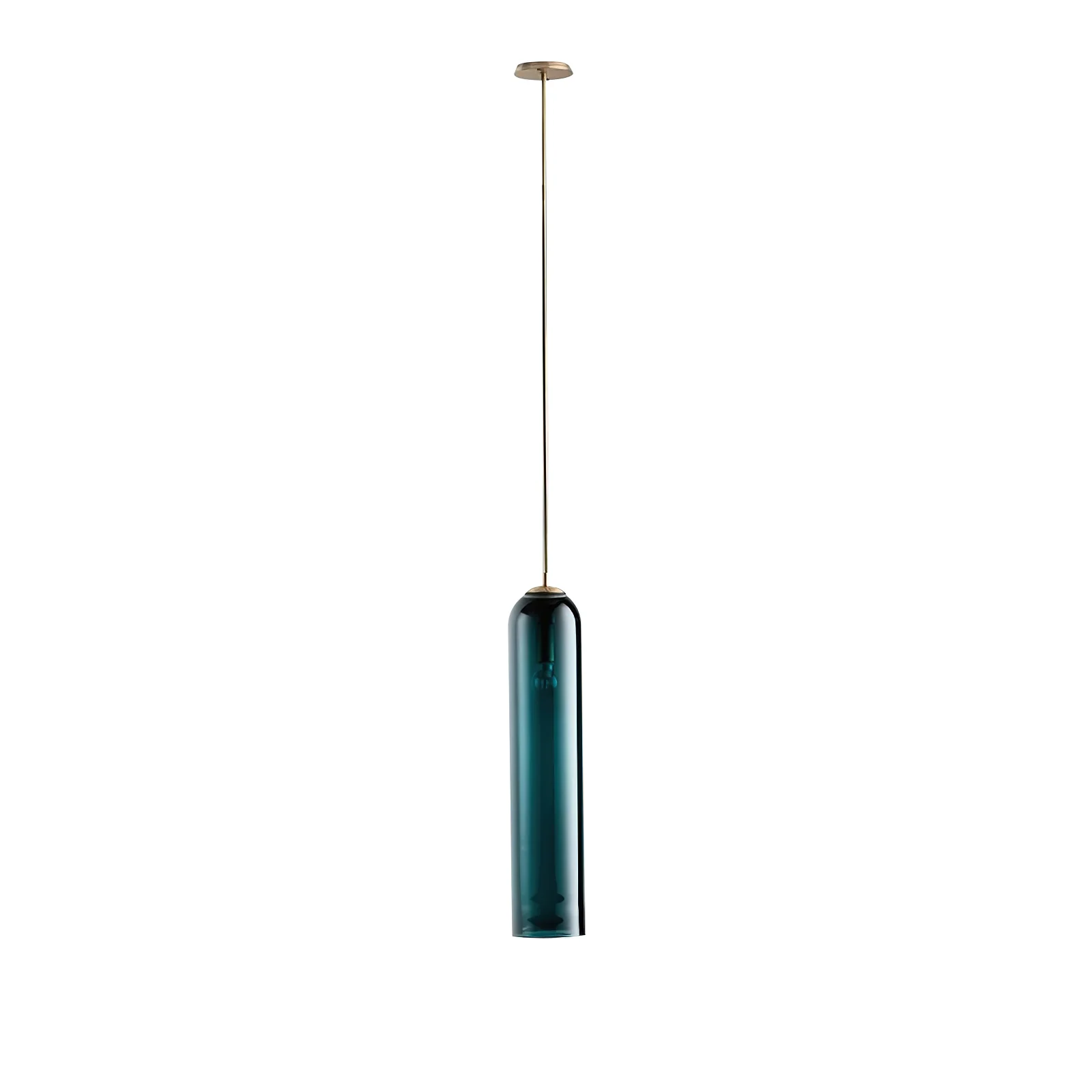 Подвесной светильник Long Tube Glass - ∅10см x 120см, золотой, прозрачный