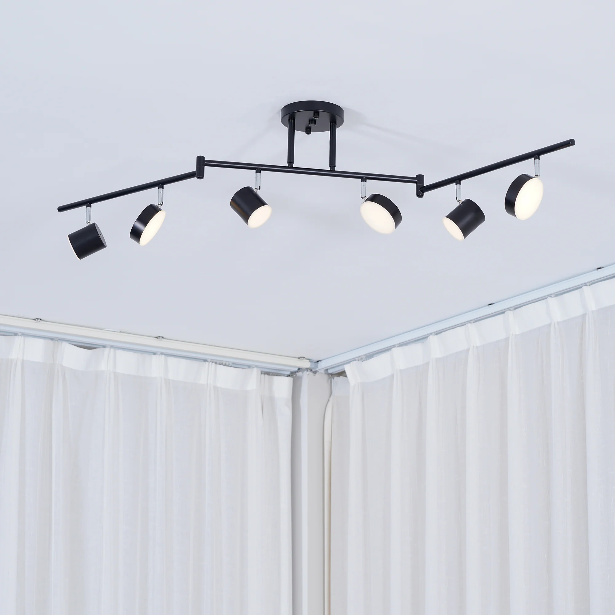 Потолочный светильник Track Light  - 150см x 32см, черный, 3000-6500К