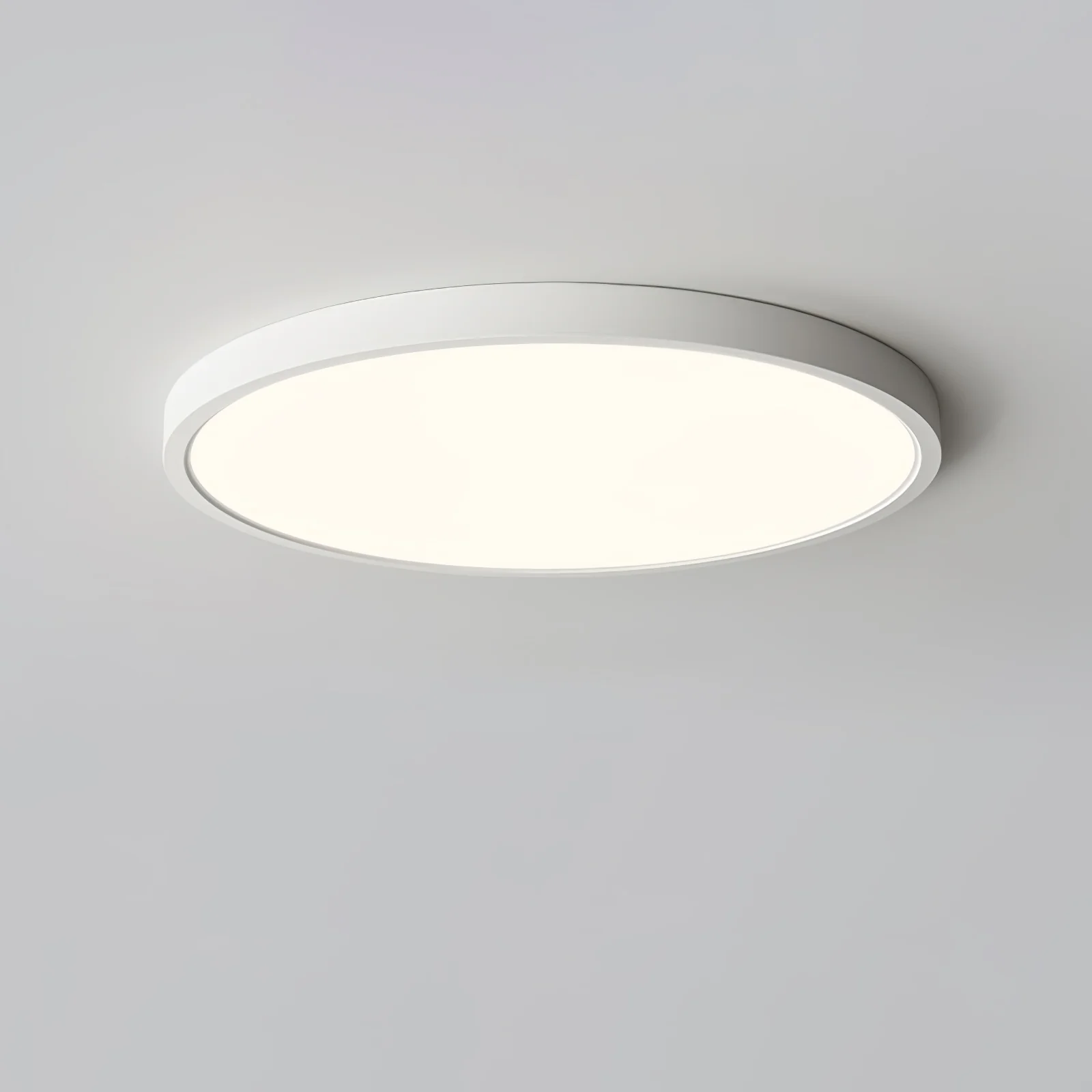 Потолочный светильник Acrylic Thinnest Round - ∅50см х 3см, черный, теплый свет