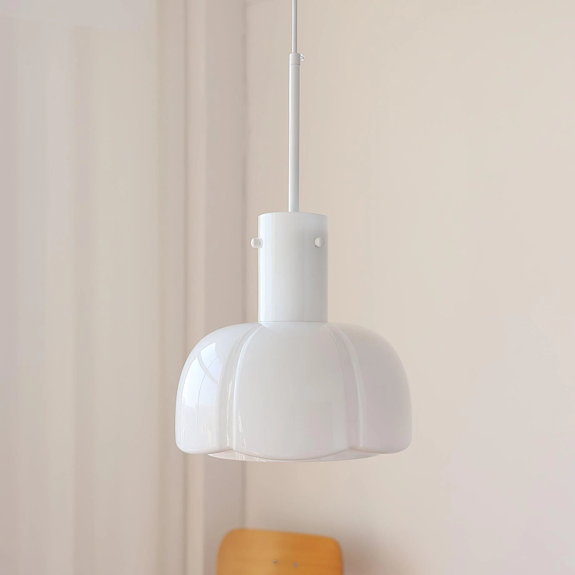 Подвесной светильник Lumina Petal Glass - ∅26см x 40см, коричневый