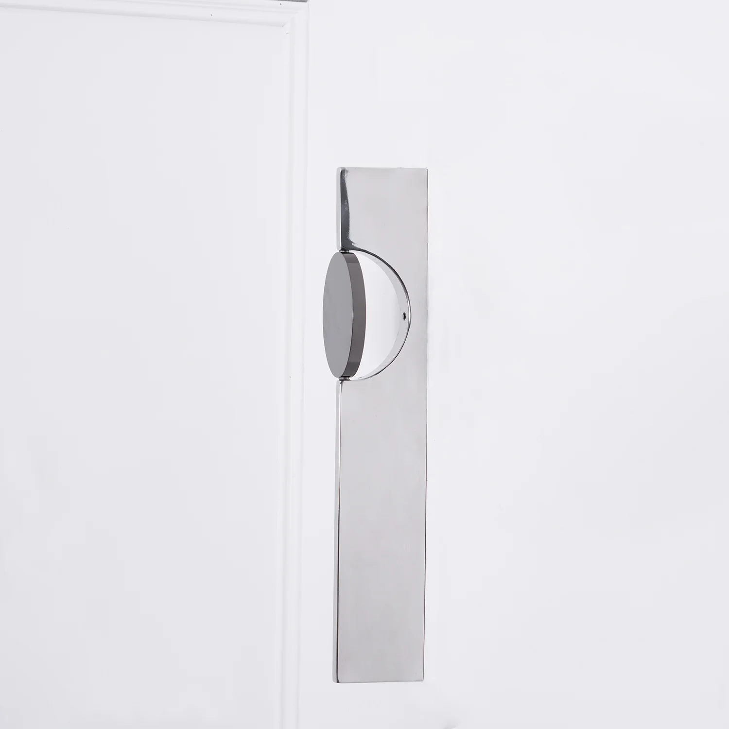 Creative Light And Shadow Wall Lamp - 2-Lights: ∅ 4.1″ x H 14.9″ Set of 2 / Chrome & Black / Warm Light