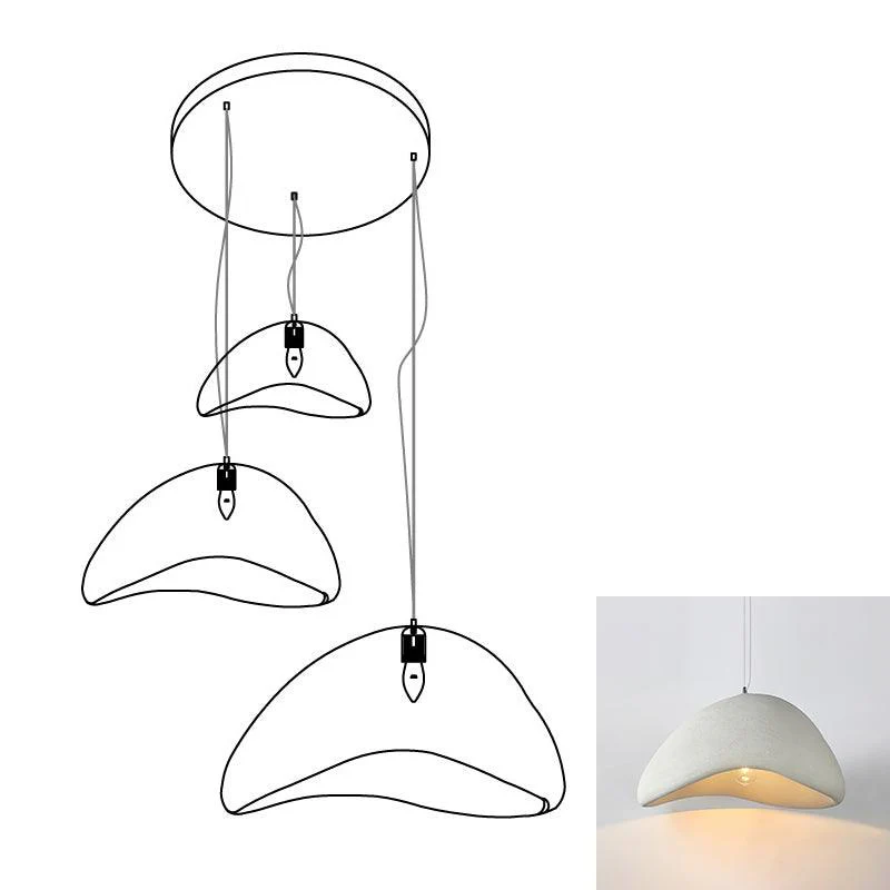 Люстра Khmara Halia Combination A - ∅40см x 22см + ∅60см x 33см, серый, длинное крепление