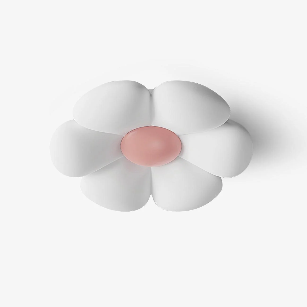 Потолочный светильник Six-leaf Flower Kids Room - ∅50см x 12см, розовый, теплый свет
