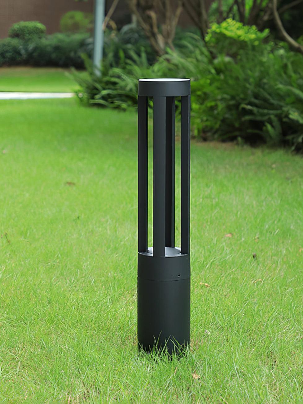 Уличный светильник Black Cylindrical Garden - ∅11см x 40см, черный, теплый свет