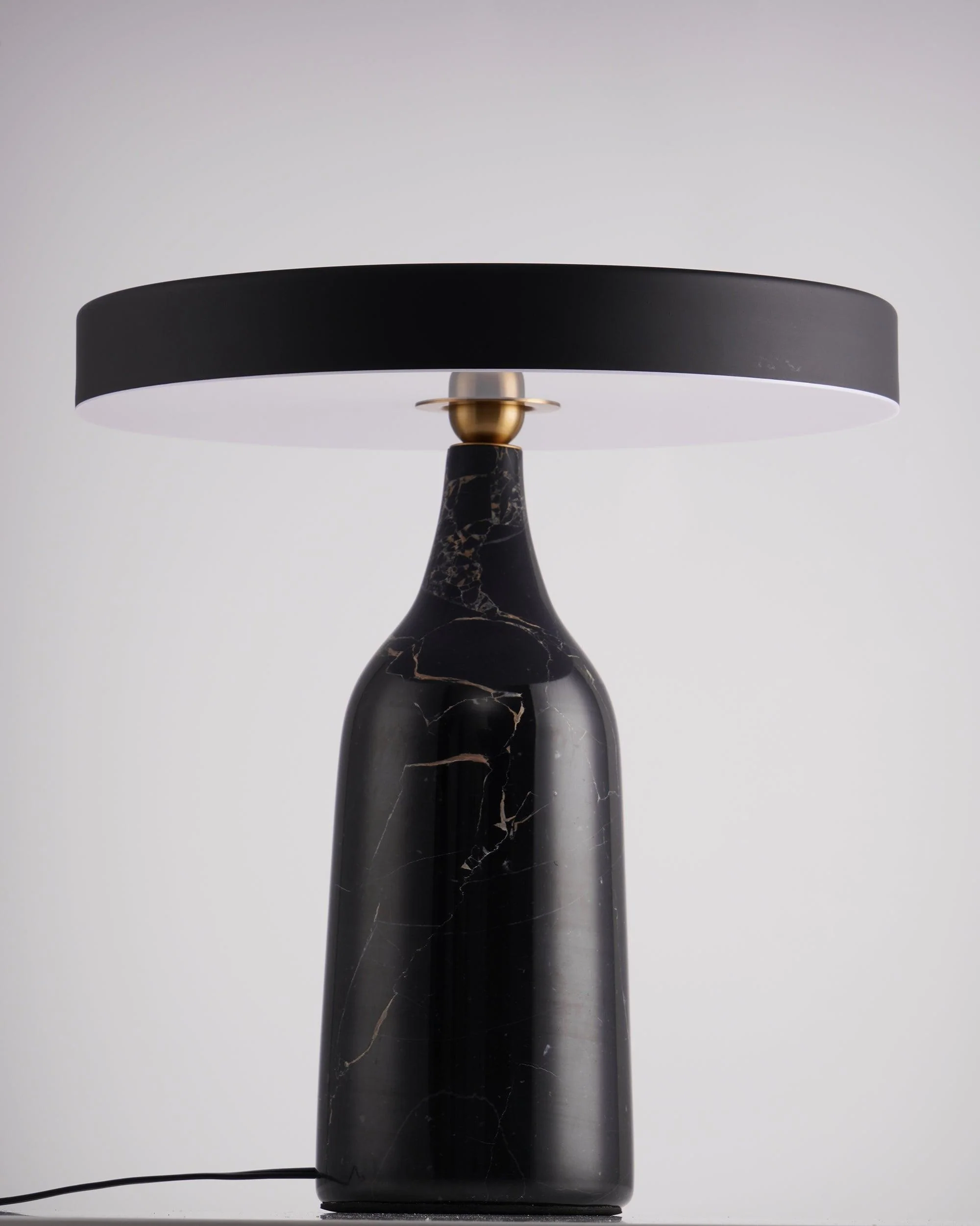 Eddy Table Lamp - ∅ 12.6″ x H 13.2″ / Dia 32cm x H 33.6cm / Grey / US plug