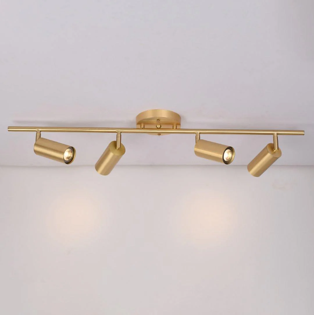 Потолочный светильник Cylinder Brass Series - 4 источника света ∅85см х 17см, латунь